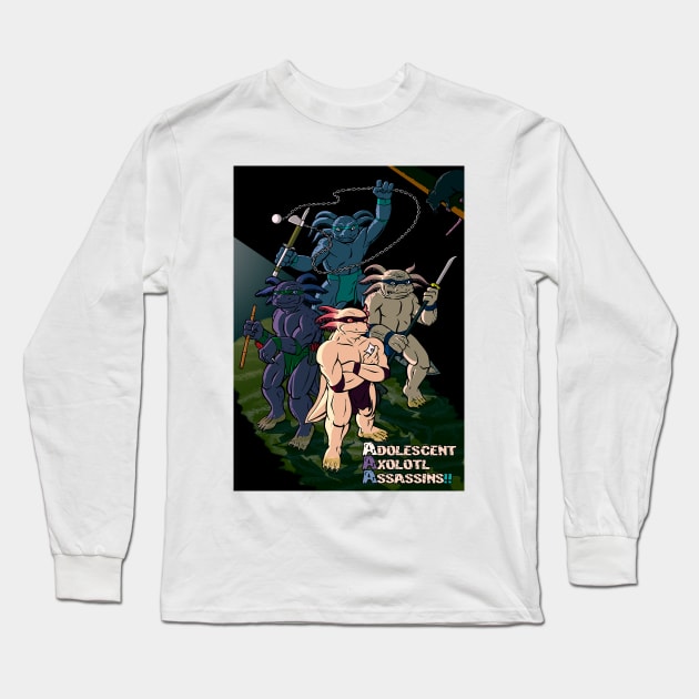 Adolescent Axolotl Assassins!! Long Sleeve T-Shirt by Shinobi27